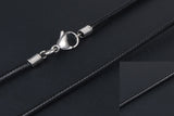 Black Woven Linen Wax Rope Necklace – Jewelry Gift Ideas — 6