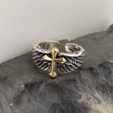 Men's And Women's Fashion Vintage Cross Wing Rings – Stylish Gifts — 4