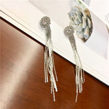 Crystal tassel earrings earrings – Unique Gift Ideas — 2