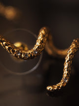 Gold Snake Vintage Earrings No Pierced Diamond Ear – Everyday Gifts — 7