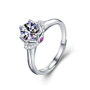 Women's Simulation Simple Couple Moissanite Ring – Gifts for Her — 3