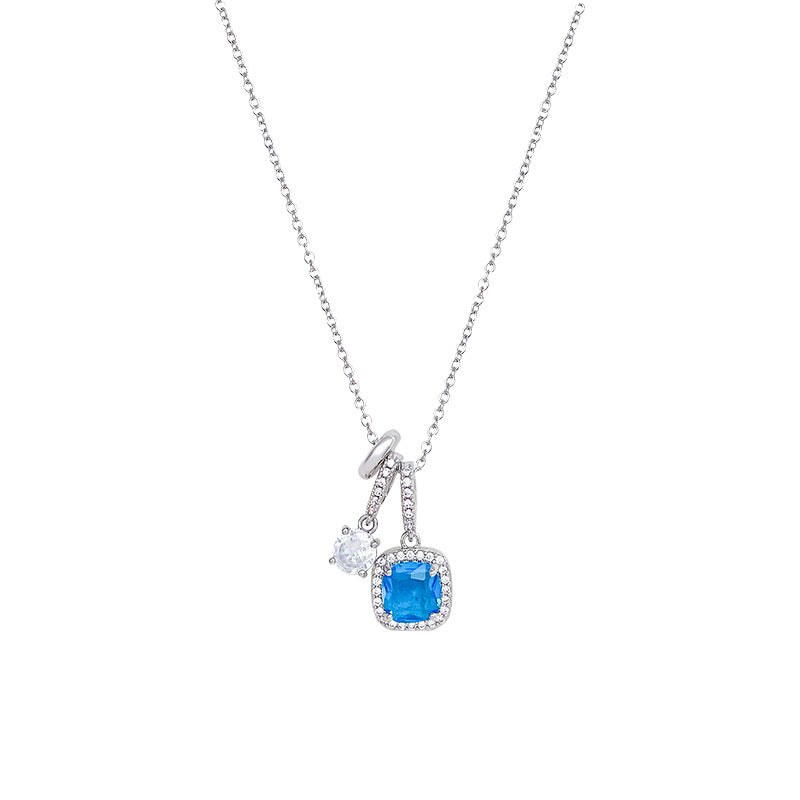 Women's Super Shiny Blue Zircon Necklace Niche – Jewelry Gift Ideas — 1