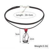 Acrylic rose necklace – Jewelry Gift Ideas — 5