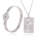 Fashion Jewelry Titanium Steel Couple Love Lock – Jewelry Gift Ideas — 14