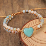 Classic Heart Shape Charm Bracelets Amazonite – Jewelry Gift Ideas — 6