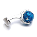 French Cufflinks Earth Cufflinks Rotatable High – Gifts for Him — 4