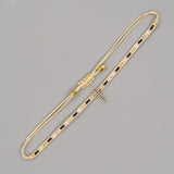 Ethnic Style Diamond Cross Zircon Bracelet – Stylish Gifts — 7