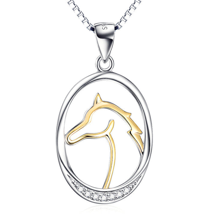 Horse Head Pendant Fashion Delicate Micro Inlaid – Jewelry Gift Ideas — 1