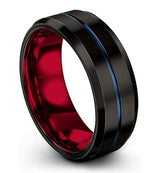 Men's Titanium Steel Brushed Polished Ring – Gifts for Him — 1
