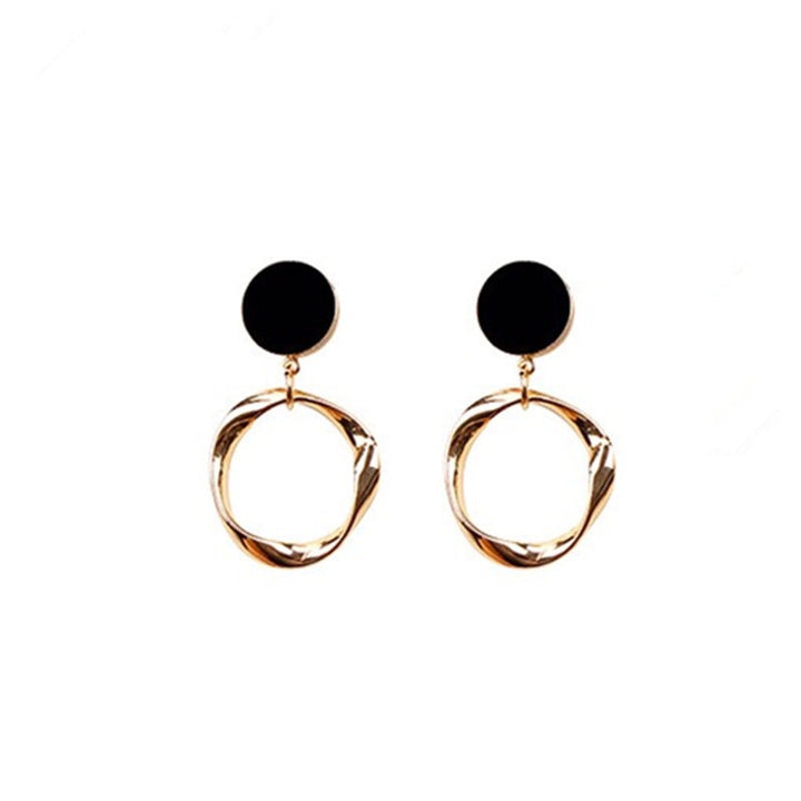 Round Small Circle White Fungus Ring Earrings – Thoughtful Gifts — 1