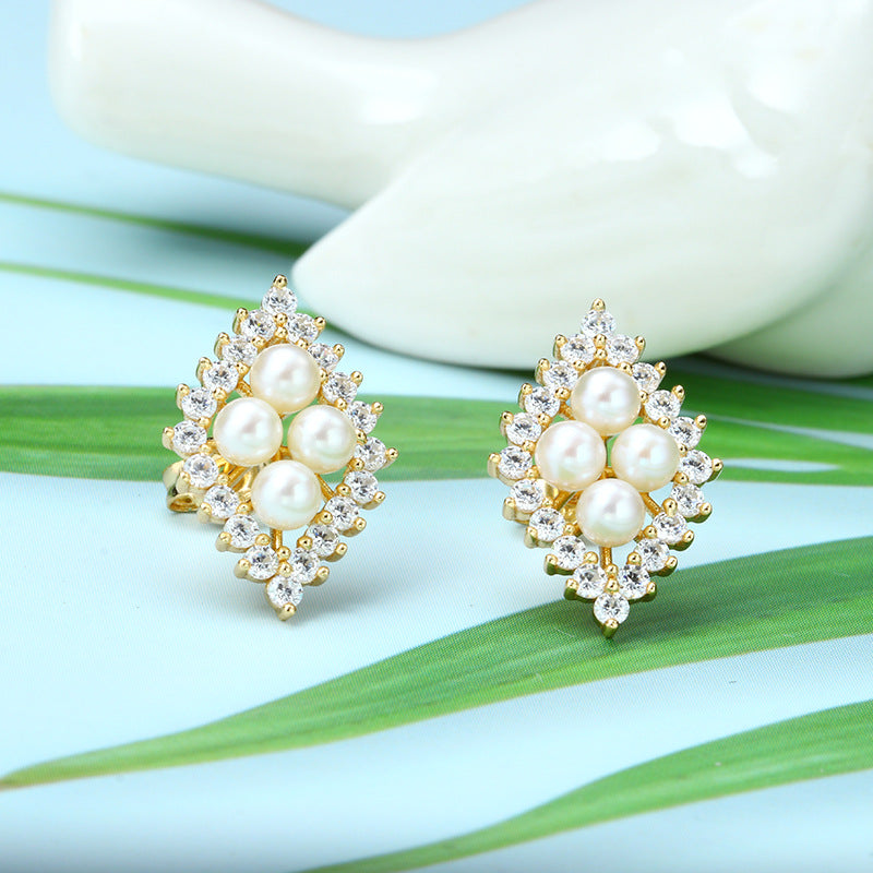 Women's Natural Pearl Earrings – Gifts for Her — 1