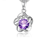 Women's 925 Sterling Silver Flower Pendant – Jewelry Gift Ideas — 10