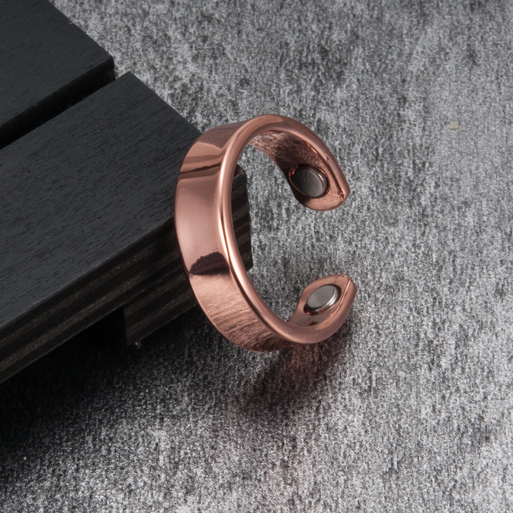 Vintage Men's Magnetic Red Copper Ring – Gifts for Him — 1
