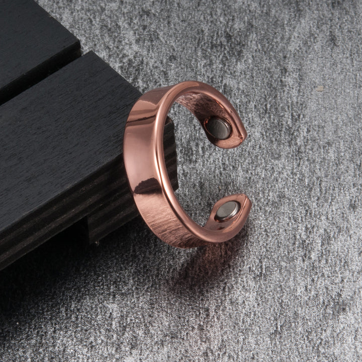 Vintage Men's Magnetic Red Copper Ring – Gifts for Him — 1