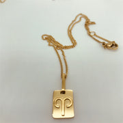 Titanium Steel Electroplating Square Necklace – Jewelry Gift Ideas — 1