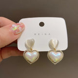 Opal Love Colorful Pearl Earrings S925 Silver – Gifts for Couples — 1