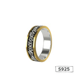 Viking Knot Silver Set Bronze Ring Male – Gifts for Him — 2