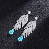 Retro New Water Drop Color Treasure Large Earrings – Small Gift Ideas — 4