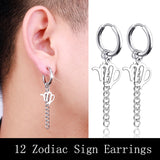 Hip Hop Zodiac Sign Link Chain Tassel Dangle – Jewelry Gift Ideas — 1