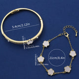Lucky Five Petal Flower Bracelet Women's – Jewelry Gift Ideas — 7