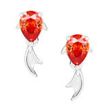 Original Design 925 Sterling Silver Koi Stud Earrings – Stylish Gifts — 2