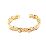 Liquid Irregular Lava Fold Open Bracelet – Jewelry Gift Ideas — 10