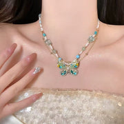 Butterfly-drip-glaze Bead Necklace Niche Design – Jewelry Gift Ideas — 8