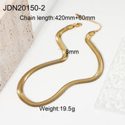 High Sense Gold Plated Stainless Steel Necklace – Jewelry Gift Ideas — 9