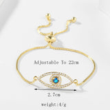 Women's Copper Set Zirconia Pull Eye Bracelet – Jewelry Gift Ideas — 3