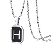Stainless Steel 26 English Fashion Black Necklace – Jewelry Gift Ideas — 10