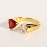 Zircon Ring Asymmetrical Opening Ring Personality – Unique Gift Ideas — 2