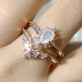 Women's Retro Persian Lace Set Ring – Gifts for Her — 2