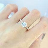 Mosonite Champagne Gold Diamond Ring – Thoughtful Gifts — 1