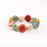 Colorful Volcanic Stone Ceramic Bracelet – Jewelry Gift Ideas — 1
