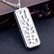 Square Essential Oil Necklace Openable Silver – Jewelry Gift Ideas — 13
