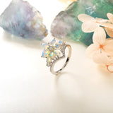 Natural Opal 925 Silver Ring Temperament – Holiday Gift Ideas — 3