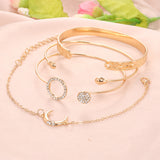 Water Drop Bracelet Crescent Set 4piece Bracelet – Jewelry Gift Ideas — 4
