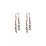 Needle Pearl Rhinestone Tassel Earrings Light – Special Occasion Gifts — 6