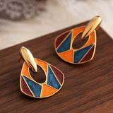 Women's Enamel Drop Oil Design High-grade Ear Studs – Gifts for Her — 3