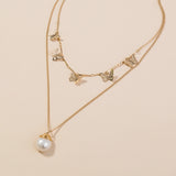 Women's Gold Butterfly Natural Freshwater Pearl – Jewelry Gift Ideas — 4