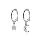 Asymmetrical Star Moon Sweet Earrings – Surprise Gifts — 4
