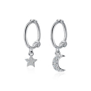 Asymmetrical Star Moon Sweet Earrings – Surprise Gifts — 4