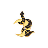 Black Snake Brooch Moon Skull Snake Metal – Jewelry Gift Ideas — 6