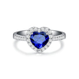 European And American White Copper Blue Heart-shaped – Gifts for Her — 4