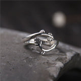 Sterling silver personality tree leaf female ring – Gifts for Her — 4
