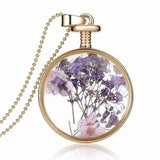 Dried flower specimen multicolor necklace – Jewelry Gift Ideas — 2