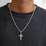 Cross All-match Diamond Pendant Necklace – Jewelry Gift Ideas — 2