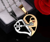 Titanium Steel Puzzle Heart-Shaped Couple Pendant – Jewelry Gift Ideas — 2