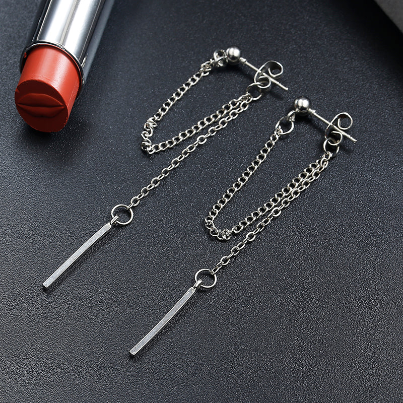 Vintage Long Earrings With Metal Texture Ears – Special Occasion Gifts — 1