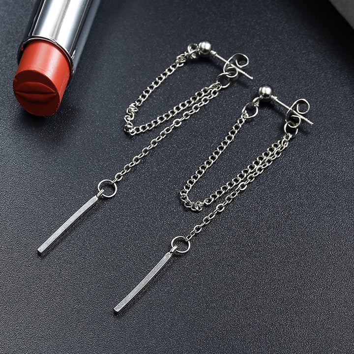 Vintage Long Earrings With Metal Texture Ears – Special Occasion Gifts — 1